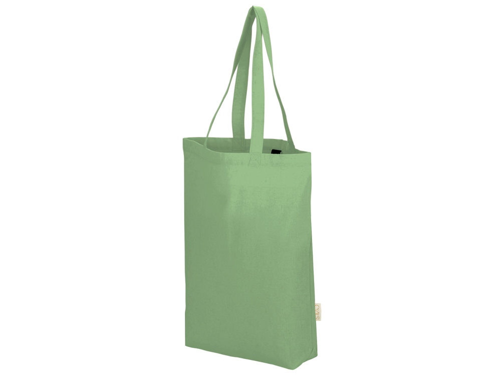 Сумка Fixy из переработанного хлопка с фиксирующей эластичной лентой, зеленое яблоко-2