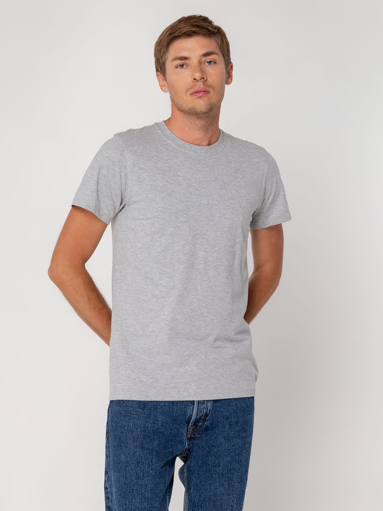 Футболка мужская T-bolka Stretch, серый меланж-3