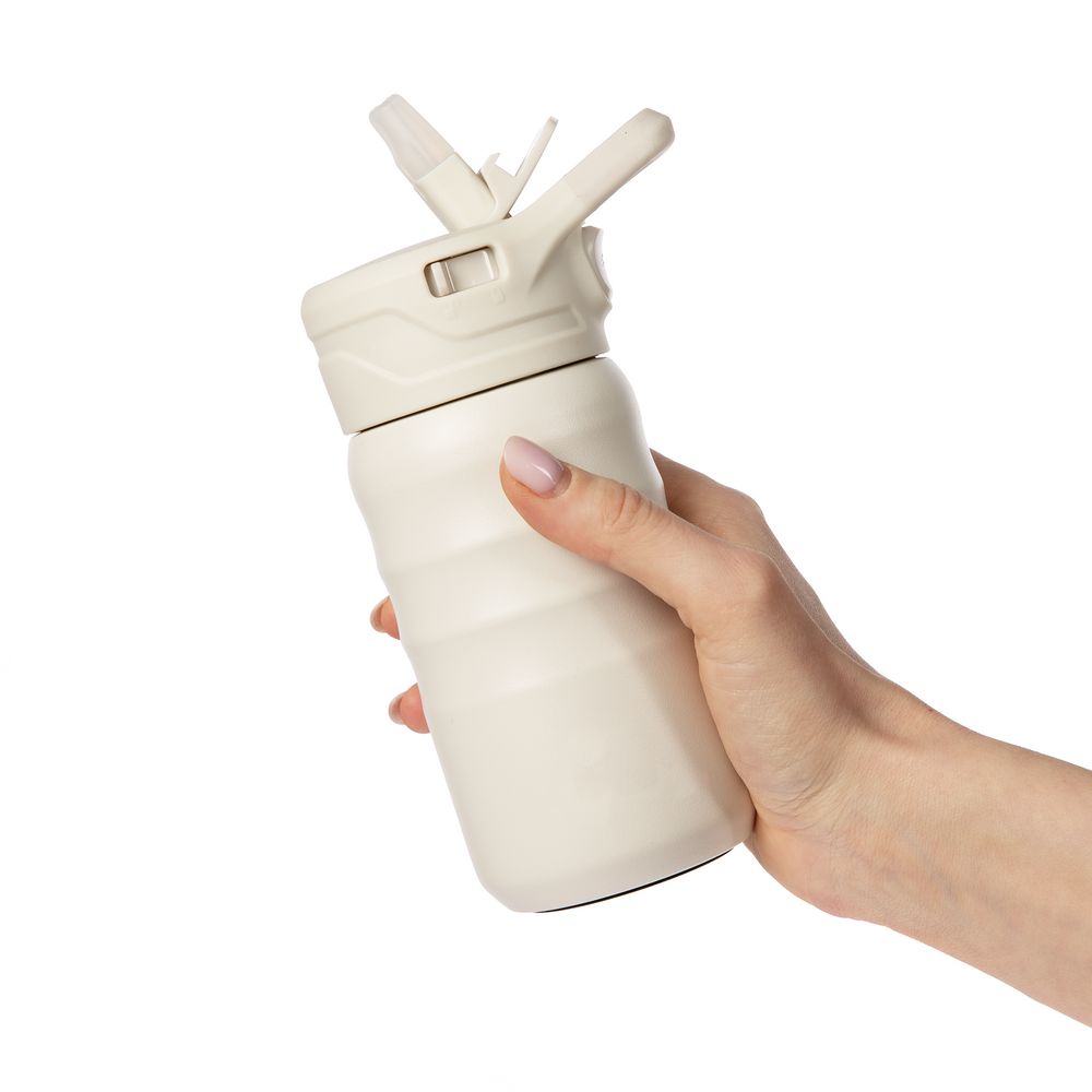 Термобутылка Fujisan 2.0 без логотипа, белая (молочная)-5