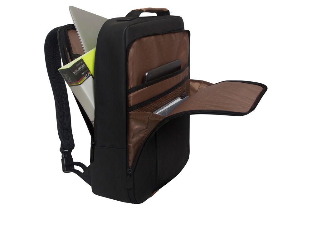 Рюкзак TORBER ВЕКТОР с отделением для ноутбука 15,6, черный, нейлон, 42 х 30 x 13 см-6