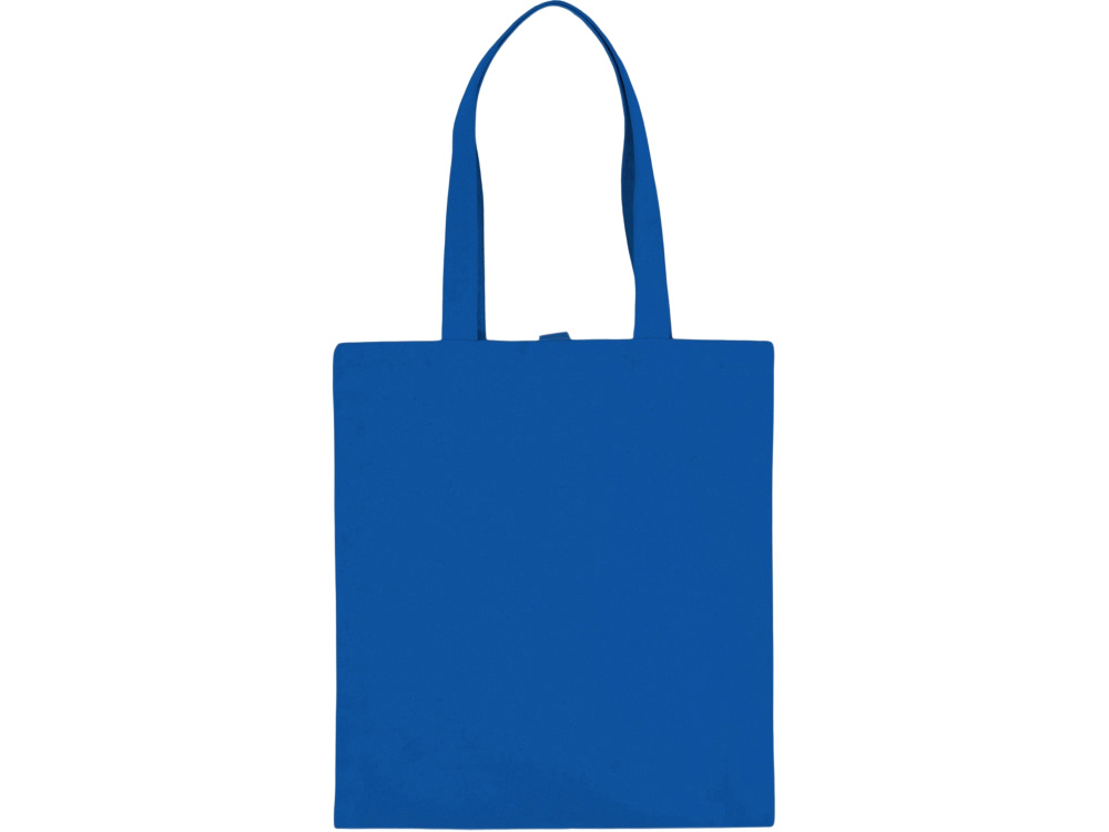 Сумка Clip из хлопка 340 г/м2 с застежкой из экокожи, синий-3