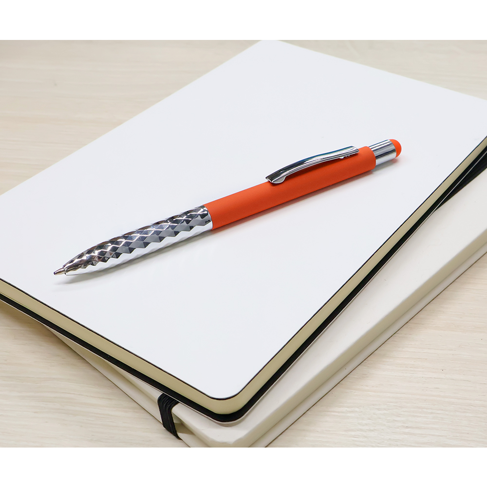 Ручка металлическая Party софт-тач, Оранжевый-1