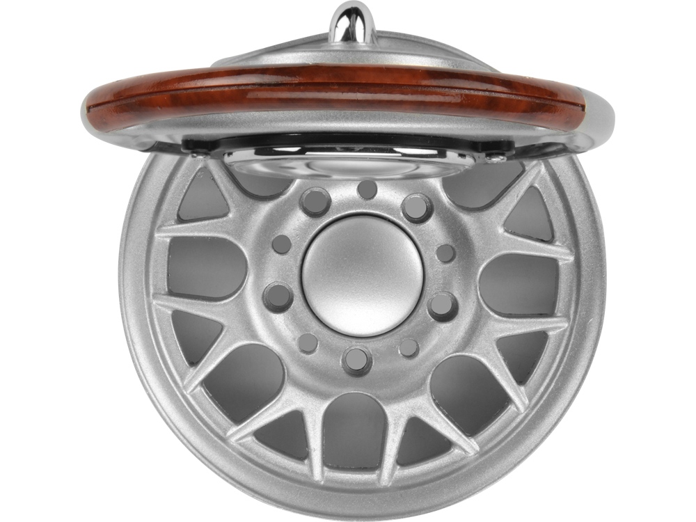 Часы настольные Колесо, серебристый-2