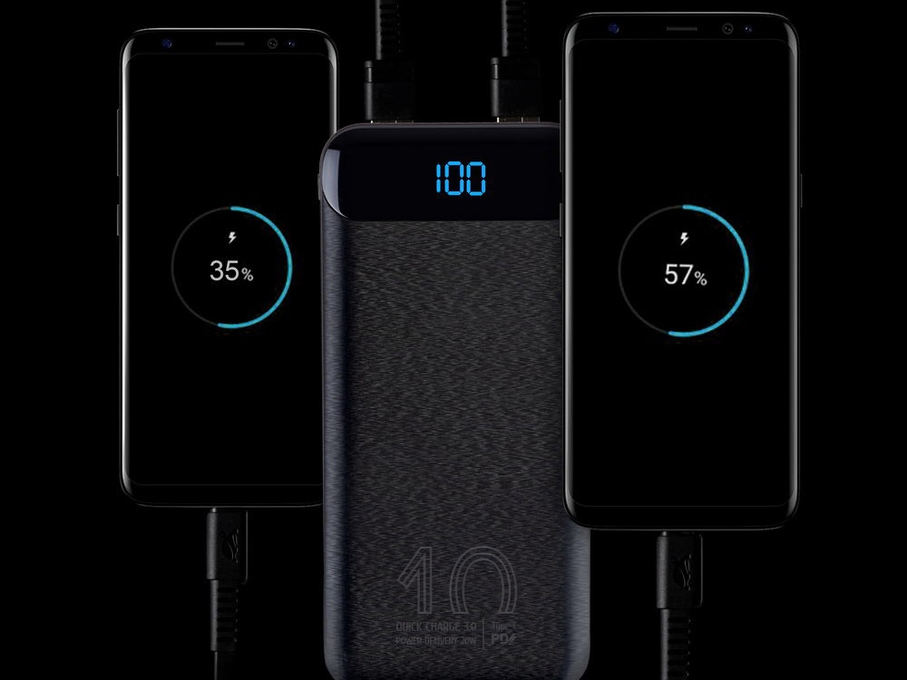 VA2540 (10 000mAh), QC/PD 20W внешний аккумулятор с дисплеем, черный-14