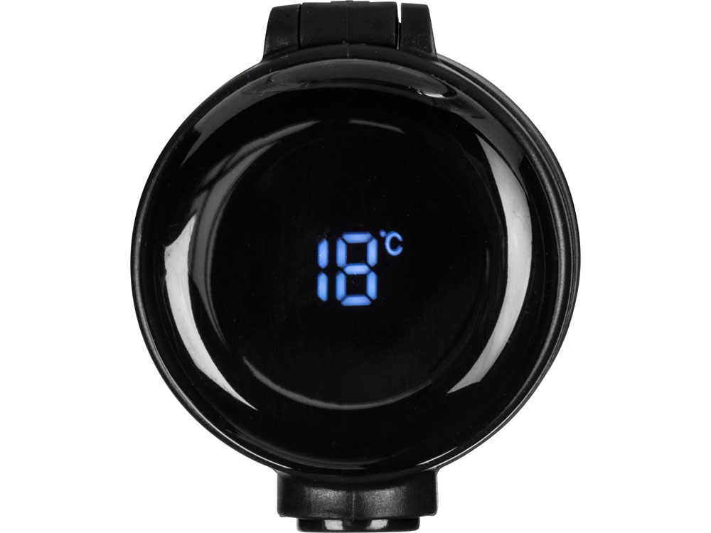 Вакуумная термокружка Waterline с медной изоляцией Bravo, 400 мл, тубус, черный-4