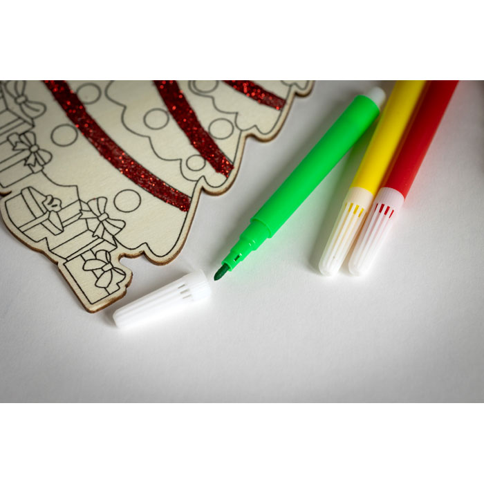 Елочка раскраска, древесный-4