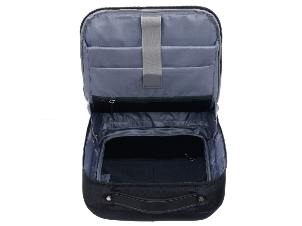 Рюкзак TORBER ВОЯЖ с отделением для ноутбука 15,6'', черный, нейлон/микрофибра, 30x12x42 см, 14л-6