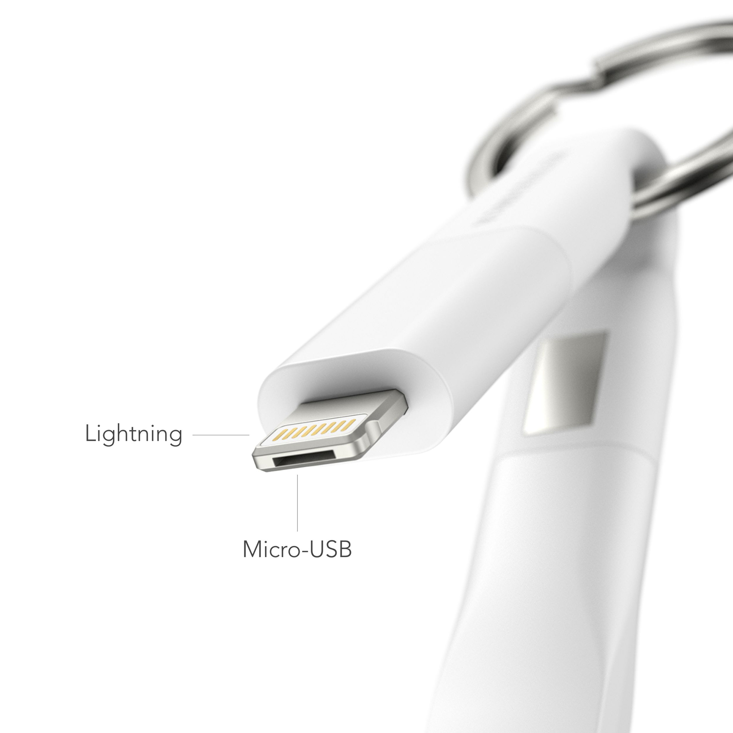 Кабель-брелок High Six Lite 6 в 1, белый-2