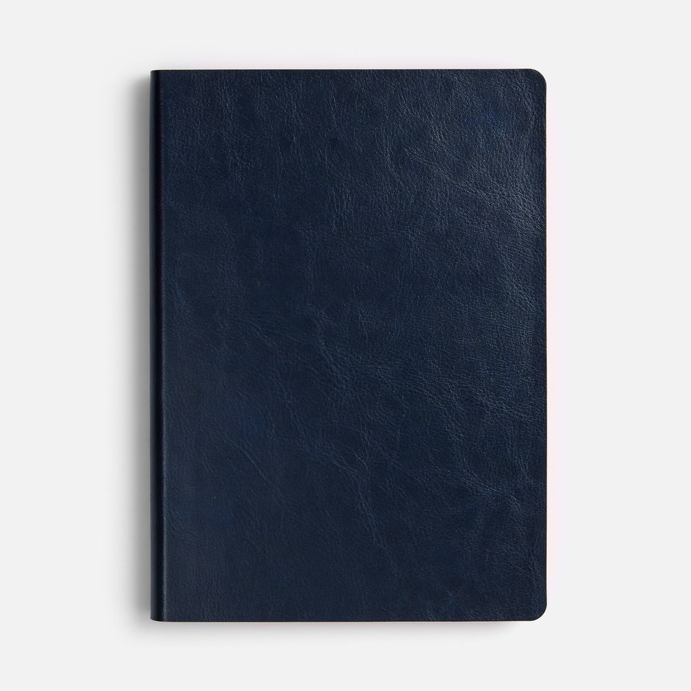 Ежедневник Doppio, недатированный, синий с оранжевым-4