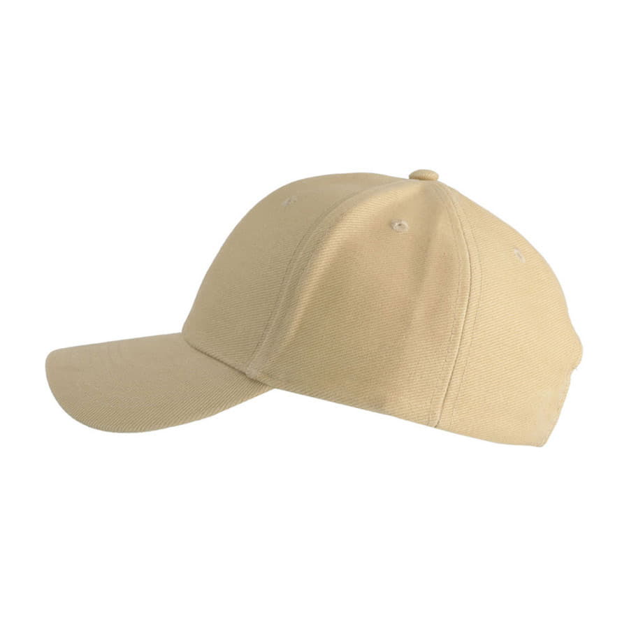 Бейсболка PILOT, 6 клиньев, металлическая застежка, бежевый-3