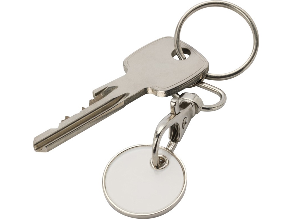 Rory брелок для ключей с монетой для тележки, белый-3
