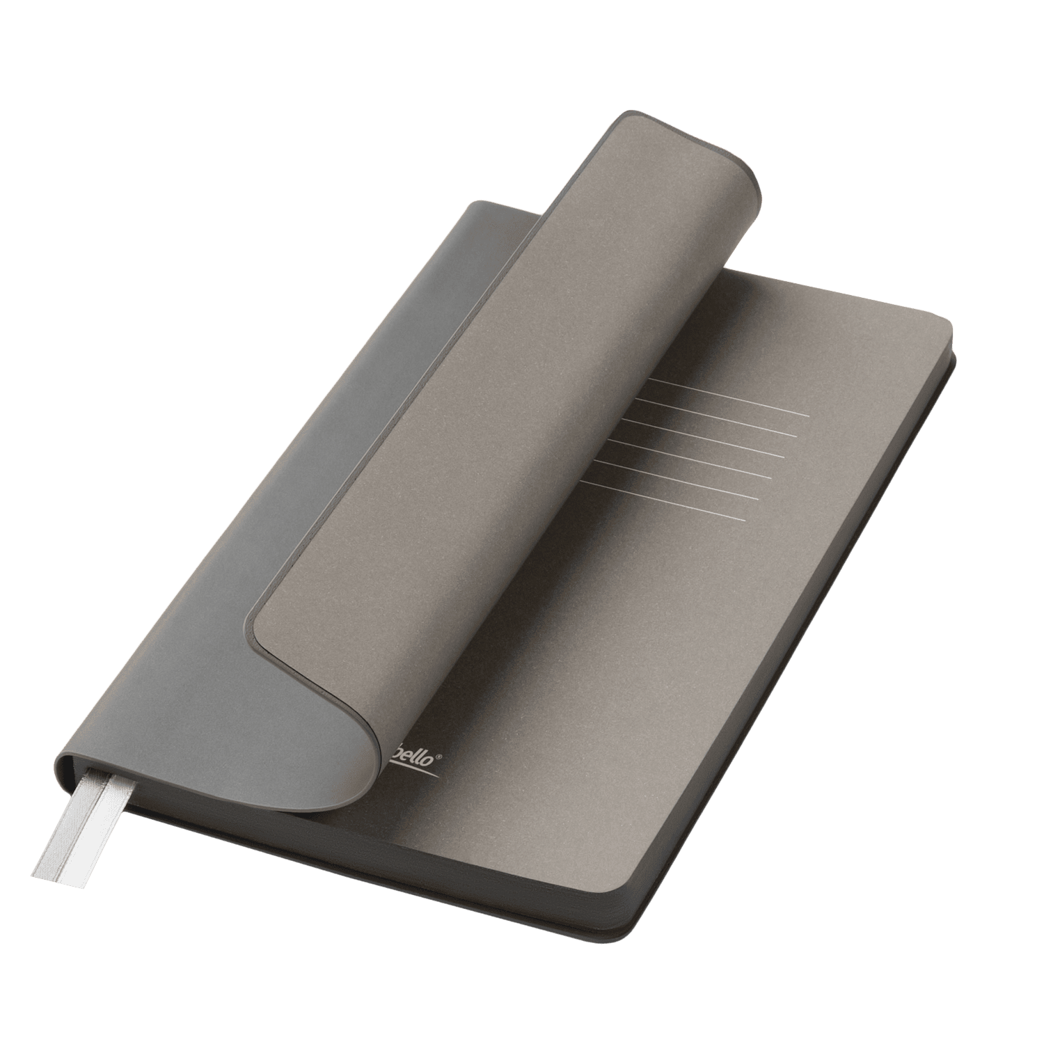 Ежедневник Мун Ривер (Moon River) недатированный, серый-0