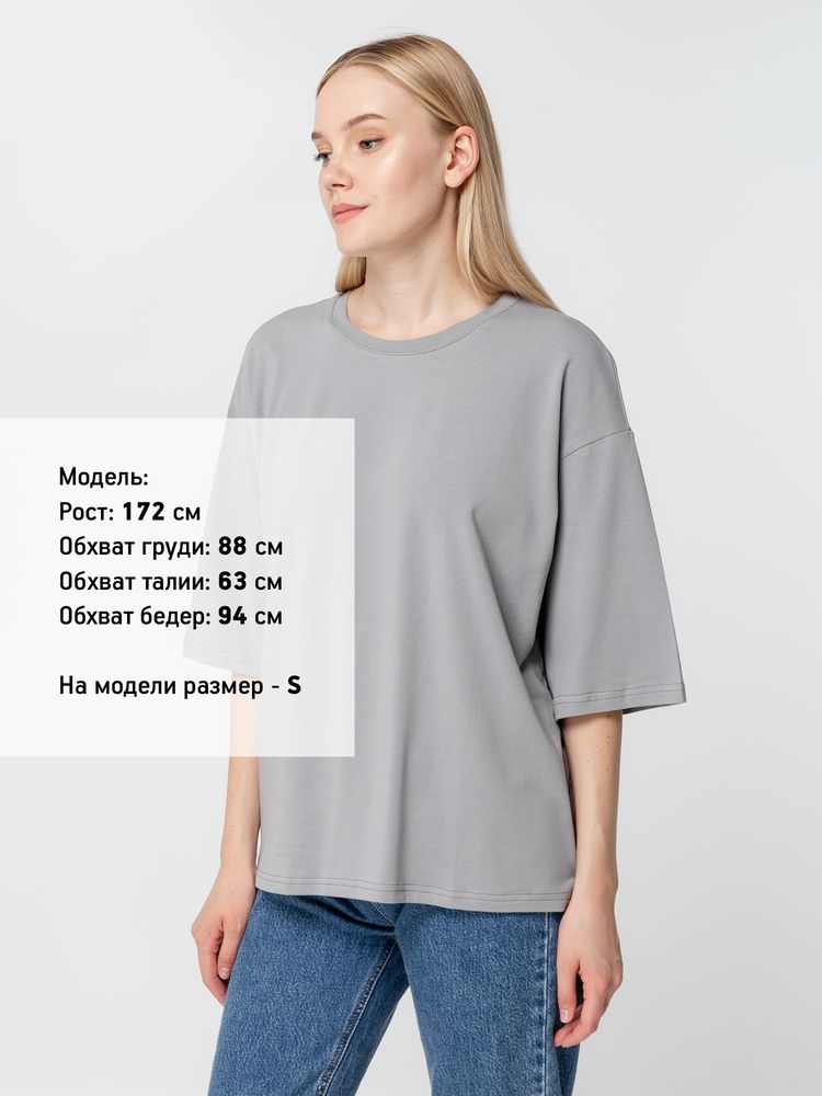 Футболка унисекс оверсайз Street Vibes, серая-4