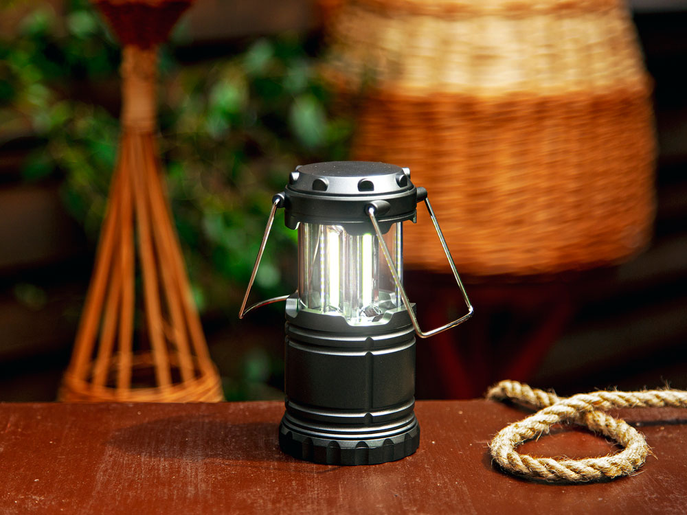 Фонарь Probe складной COB, для активного отдыха, серый-8