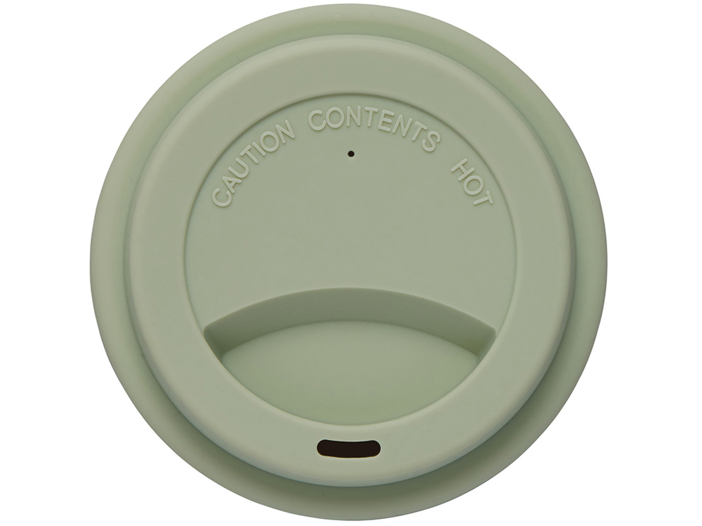 Стакан с силиконовой крышкой Cafe, olive-3