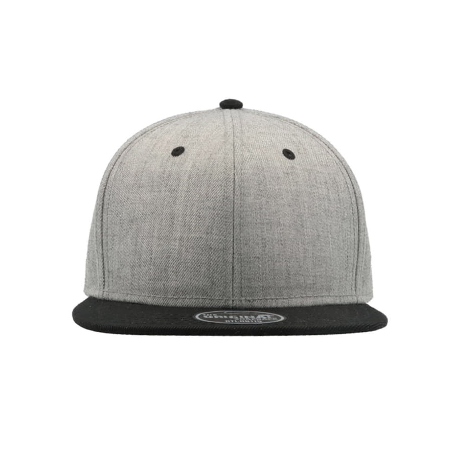 Бейсболка FADER, 6 клиньев, застежка ПВХ, серый, черный-3