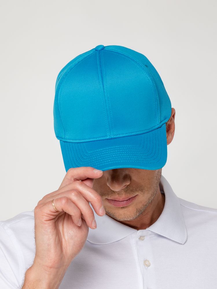 Бейсболка Harris, бирюзовая-8