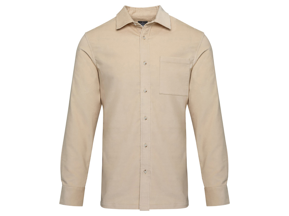 Alum вельветовая рубашка унисекс - Oatmeal-1