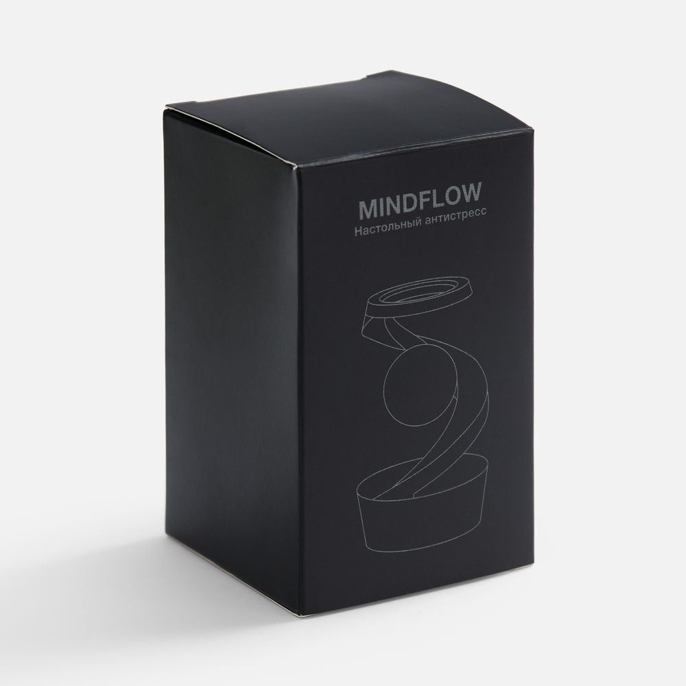 Настольный антистресс Mindflow, черный с серебристым-5