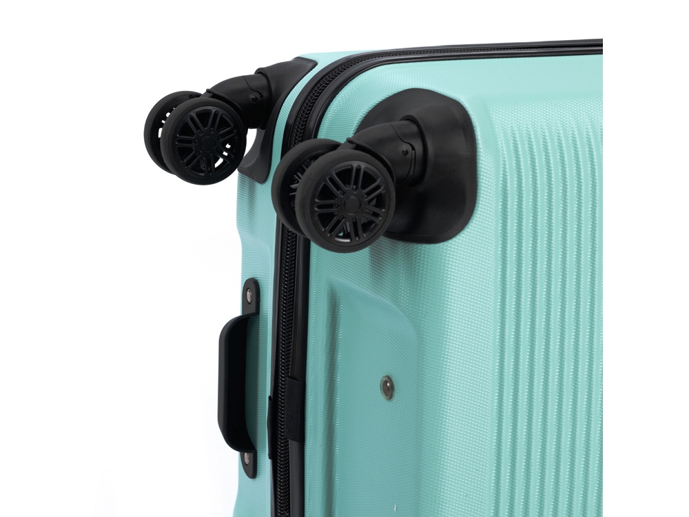 Чемодан TORBER Caspian, светло-зелёный, ABS-пластик, 49 х 29 х 78 см, 96 л-7
