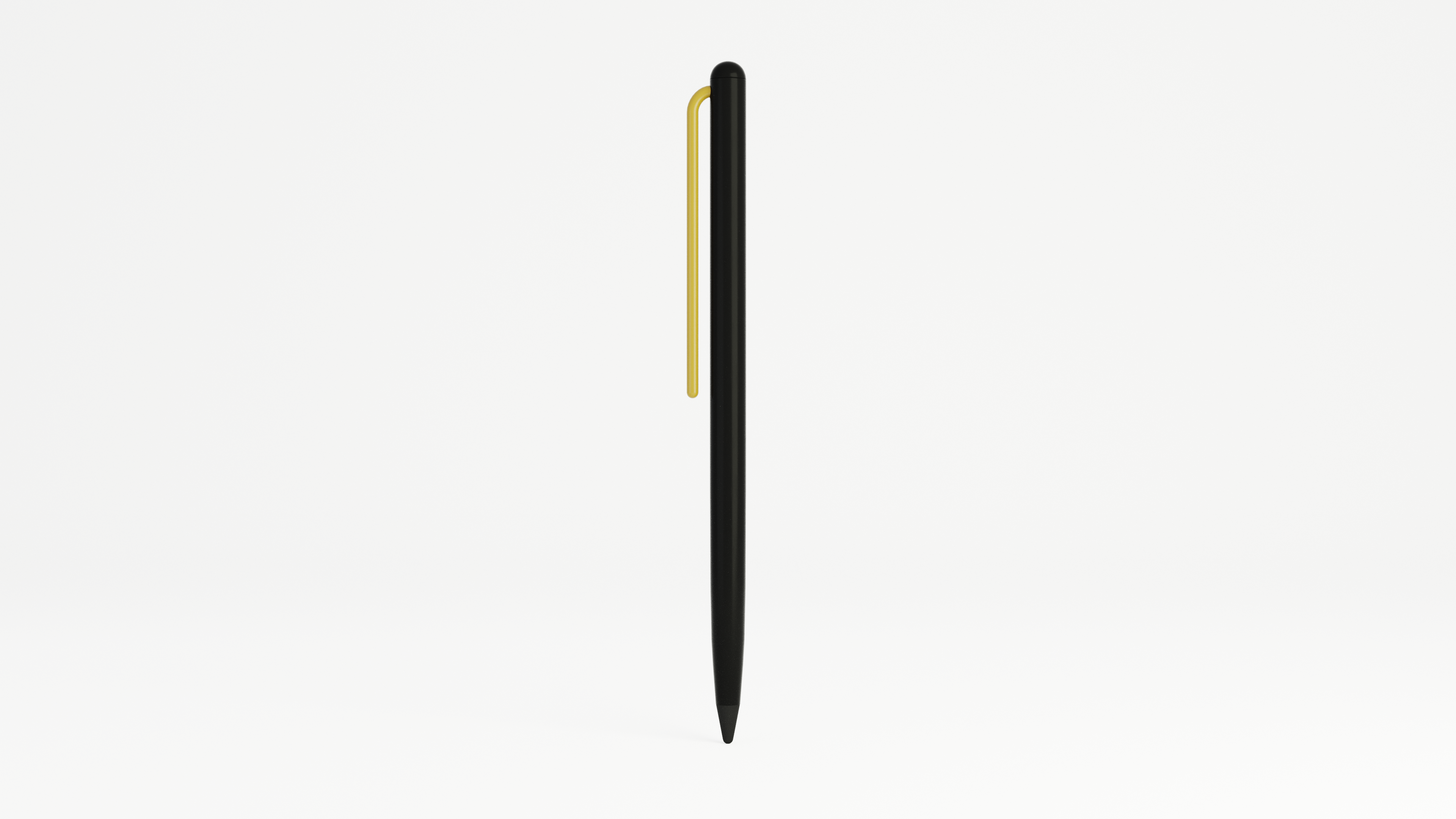 Карандаш Pininfarina GrafeeX с желтым клипом в чехле из переработанной кожи-3