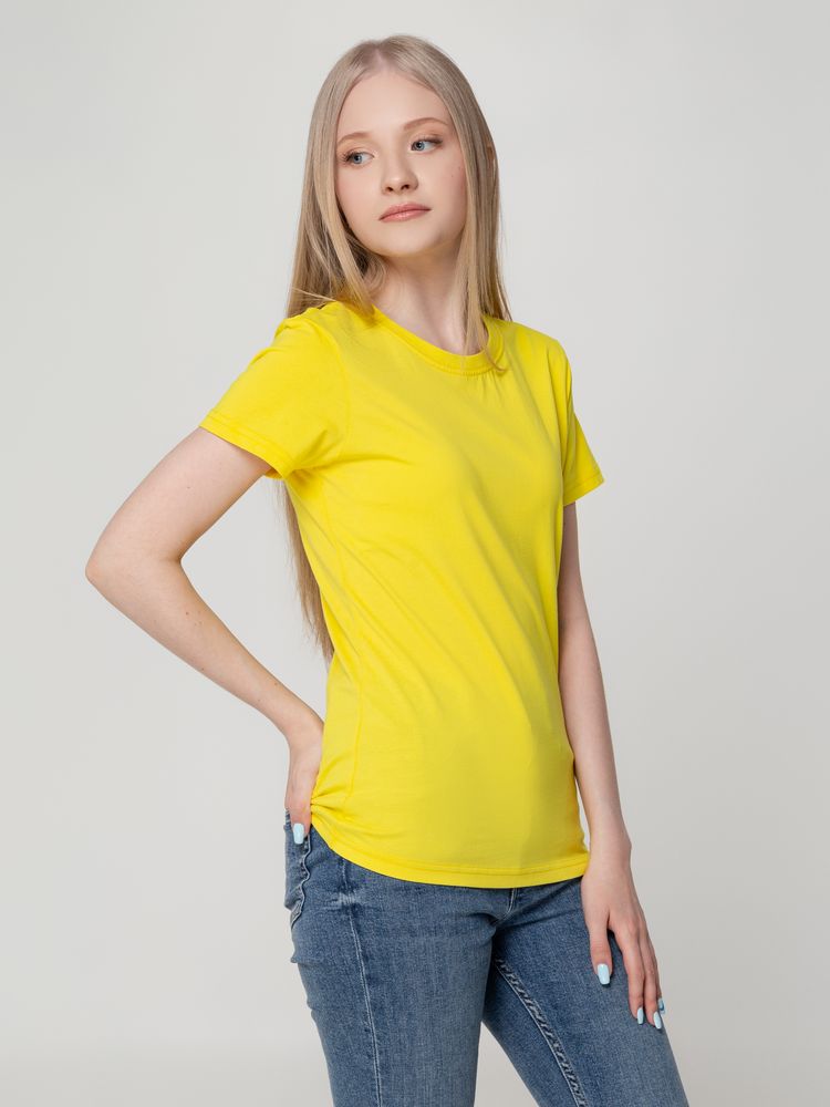 Футболка женская T-bolka Lady, желтая-5