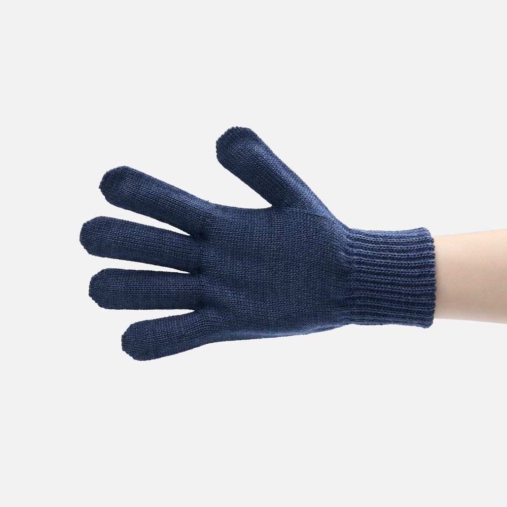 Перчатки Nobilis Mono, синий меланж (кобальт)-1