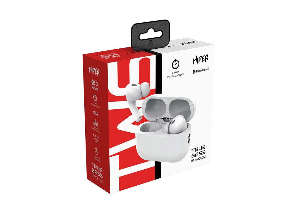 Беспроводные наушники HIPER TWS TRUE BASS HTW-KTX14-3