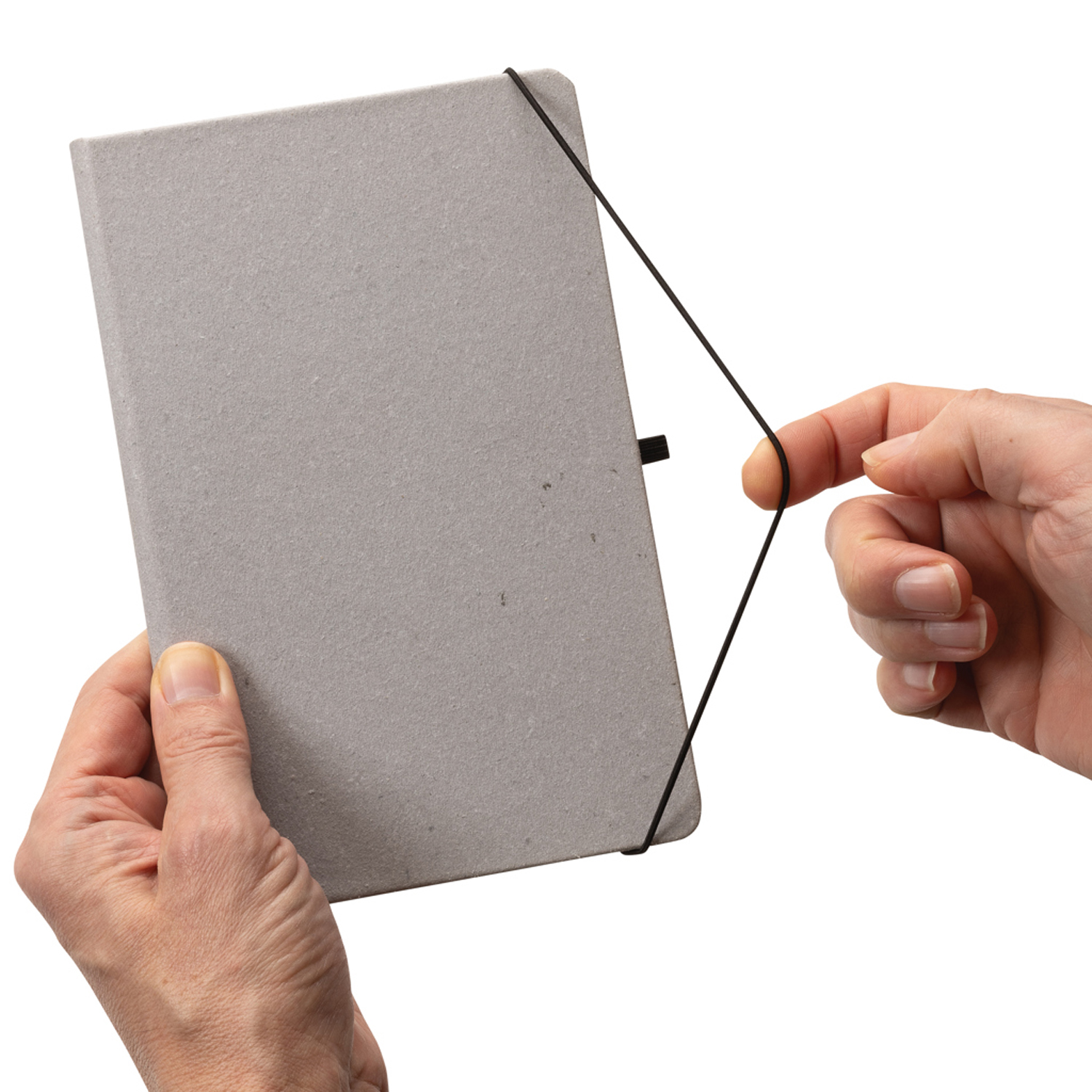 Блокнот в твердом переплете из переработанной кожи, A5-8