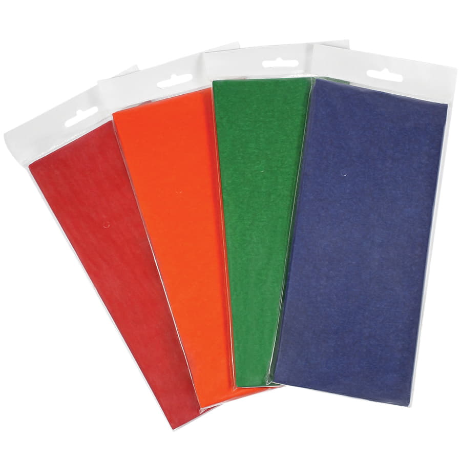 Упаковочная бумага "Тишью" 10 листов в упаковке, размер листа 50 x 66 см, ярко-красный-1