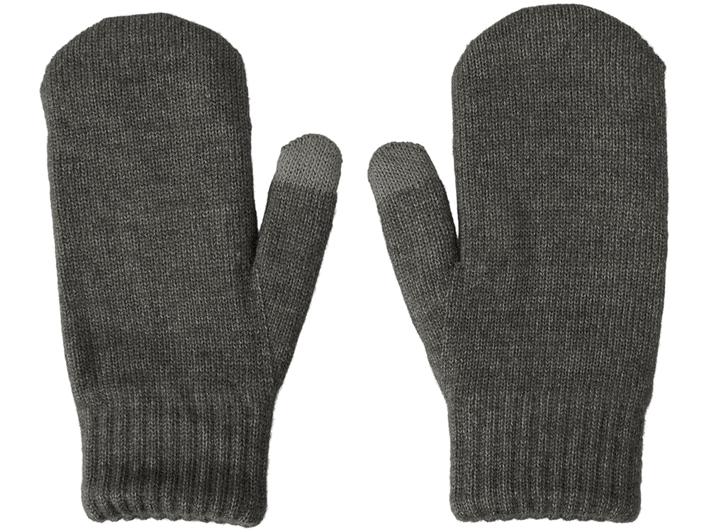 Варежки Dunant, темно-серый меланж-2