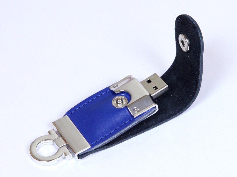 USB-флешка на 8 Гб в виде брелка, синий-0