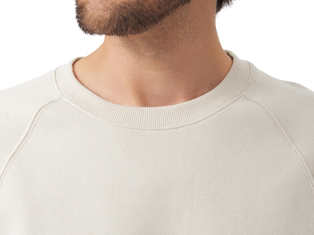 Свитшот оверсайз Paris, унисекс, бежевый-7