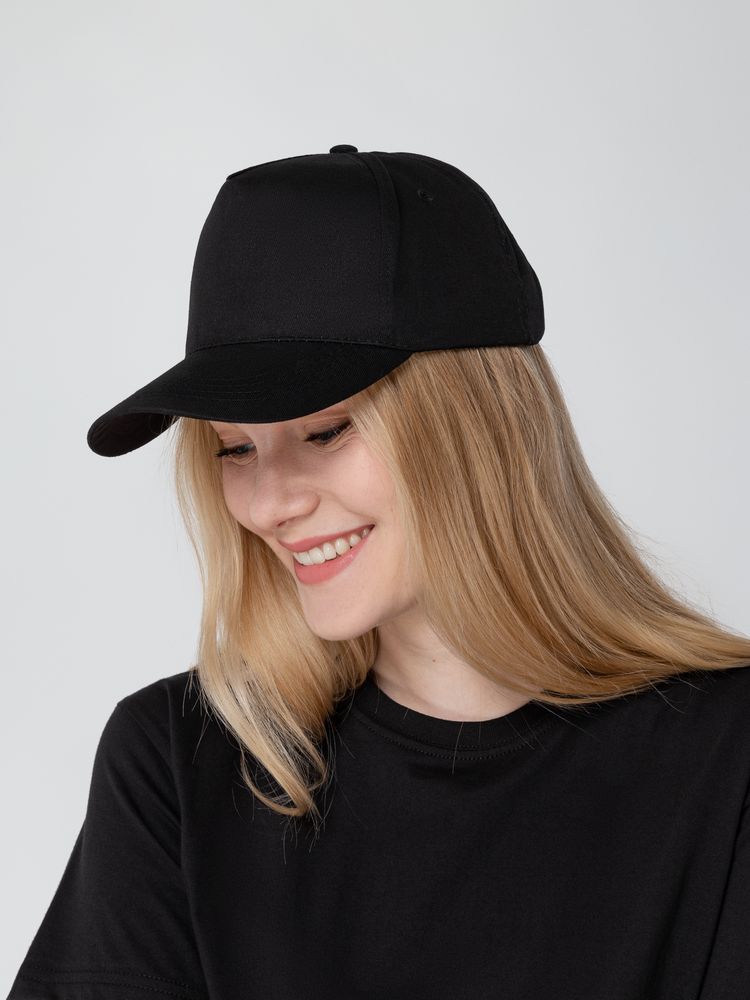 Бейсболка Promo, черная-3