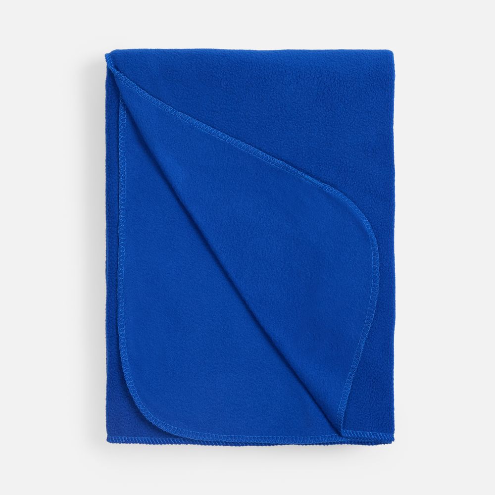 Флисовый плед Warm&Peace, ярко-синий-2