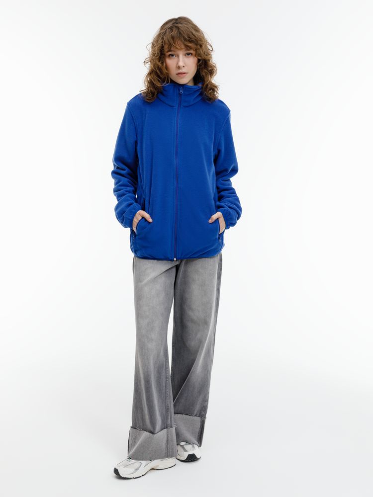 Куртка флисовая унисекс Nesse, синяя-5