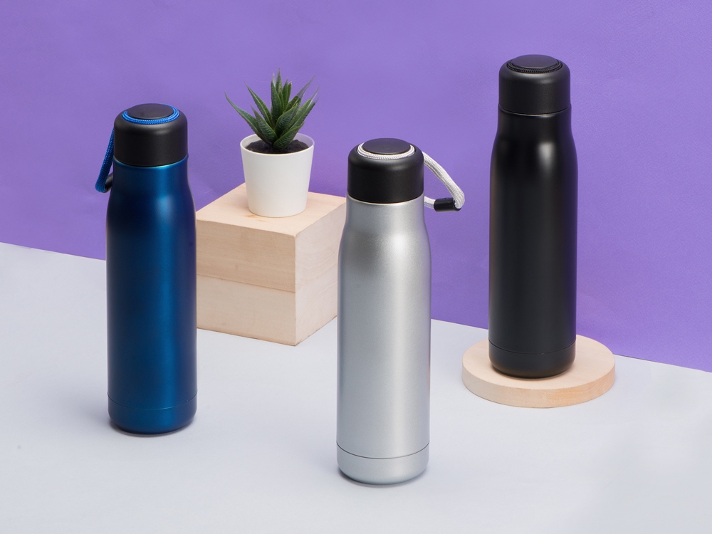 Вакуумный термос Ardent Waterline, 500 мл, темно-синий-9