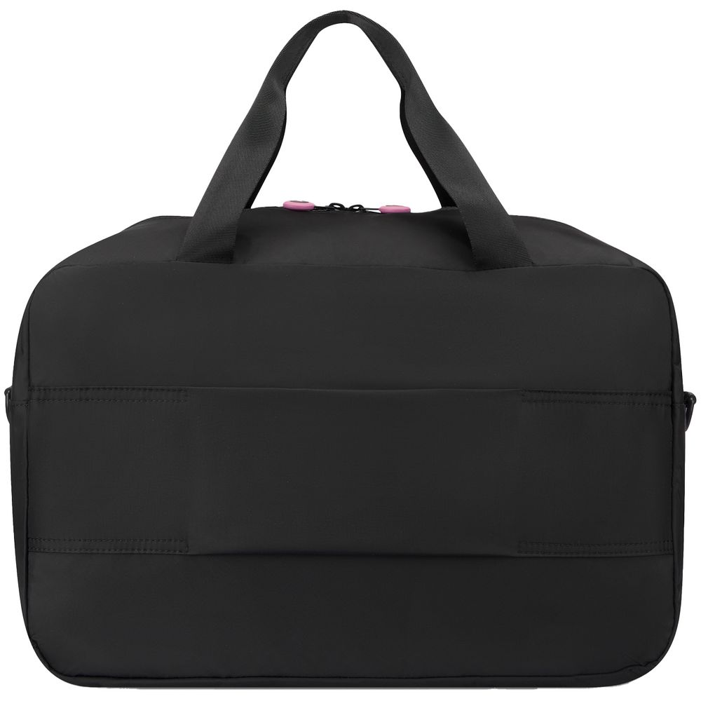 Сумка дорожная Compact Neon, черная с розовым-2