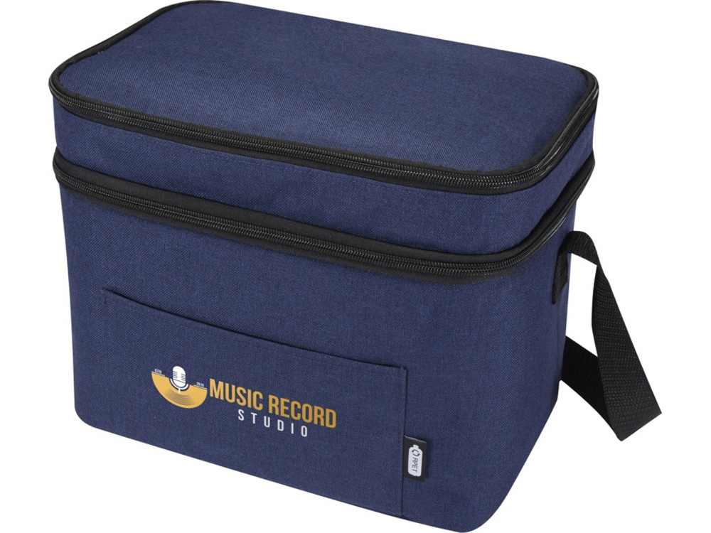 Tundra сумка-холодильник из переработанного РЕТ-пластика, сертиф. согласно GRS - Heather navy-5