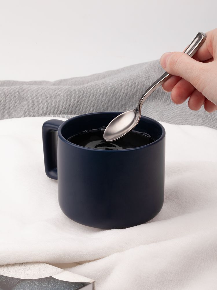 Чашка Jumbo в коробке матовая, темно-синяя-3