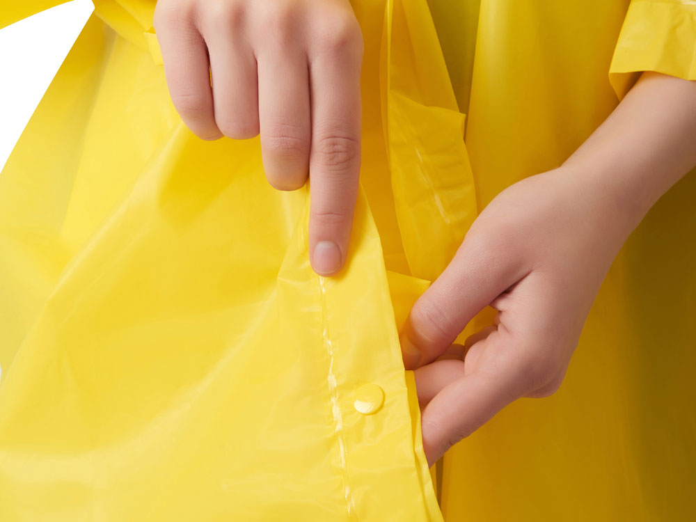 Пончо Hawaii c чехлом унисекс, желтый-5