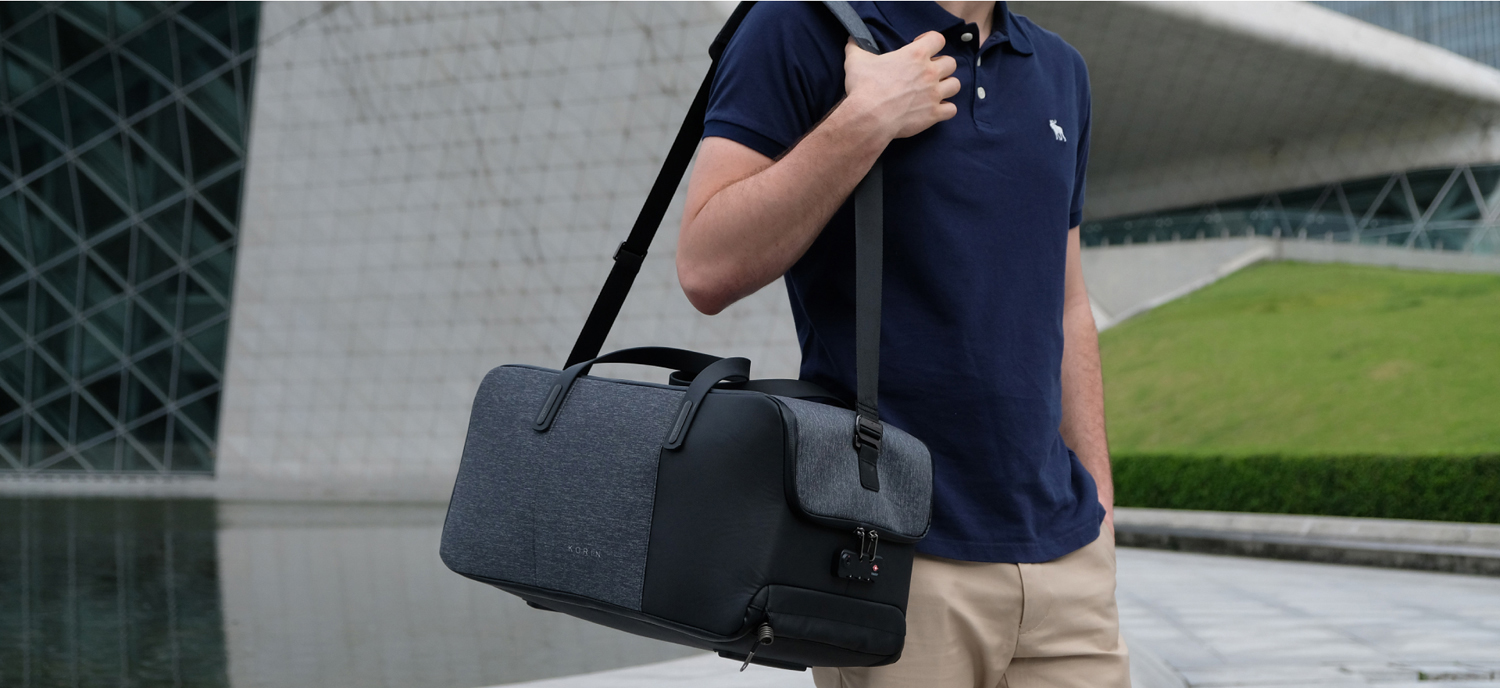 Дорожная сумка KORIN FlexPack Go 53х23х26 см, темно-серая-27