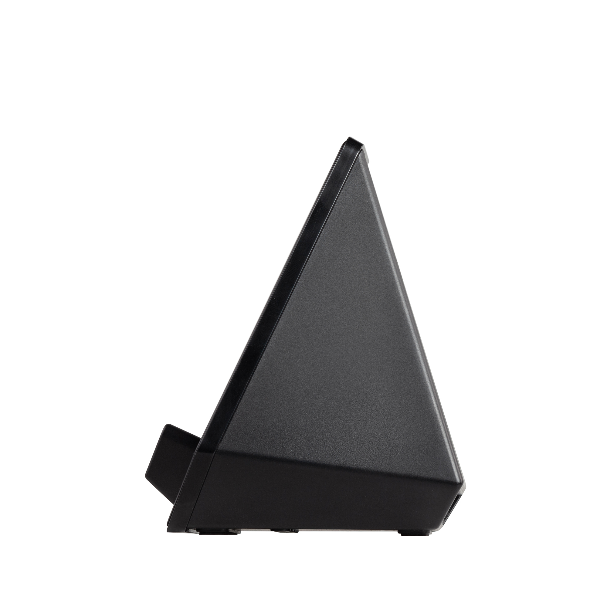 Настольная Bluetooth колонка (3Вт) "Smart Pyramid" с часами и беспроводным (15W) зарядным устройством, с подсветкой логотипа-6