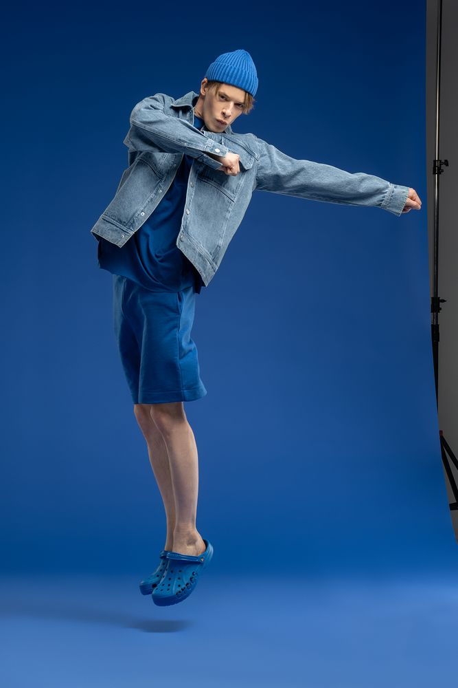 Куртка джинсовая O2, голубая-6