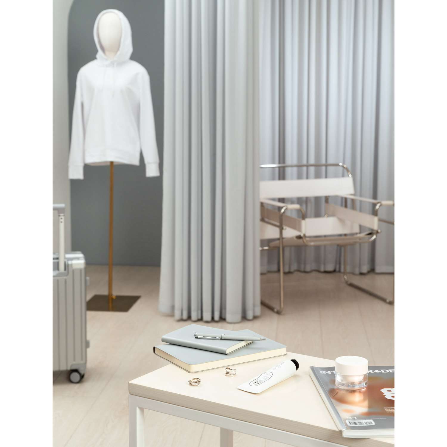 Шариковая ручка Benua, серебряная-5