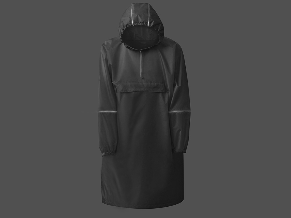 Дождевик - пончо Galaxy со светоотражающими элементами, белый-7