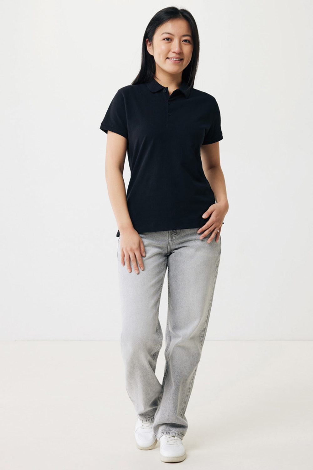 Женская рубашка поло Iqoniq Yosemite из переработанного хлопка-пике, унисекс, 220 г/м²-3