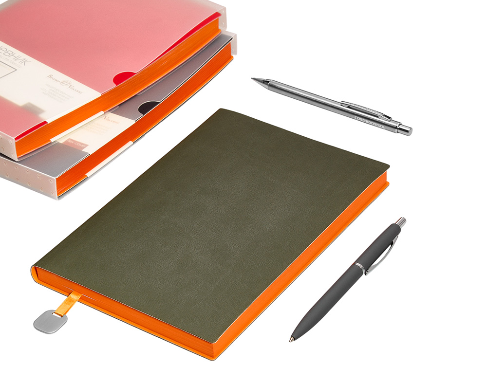 Ежедневник А5 недатированный Mercury, серый-6