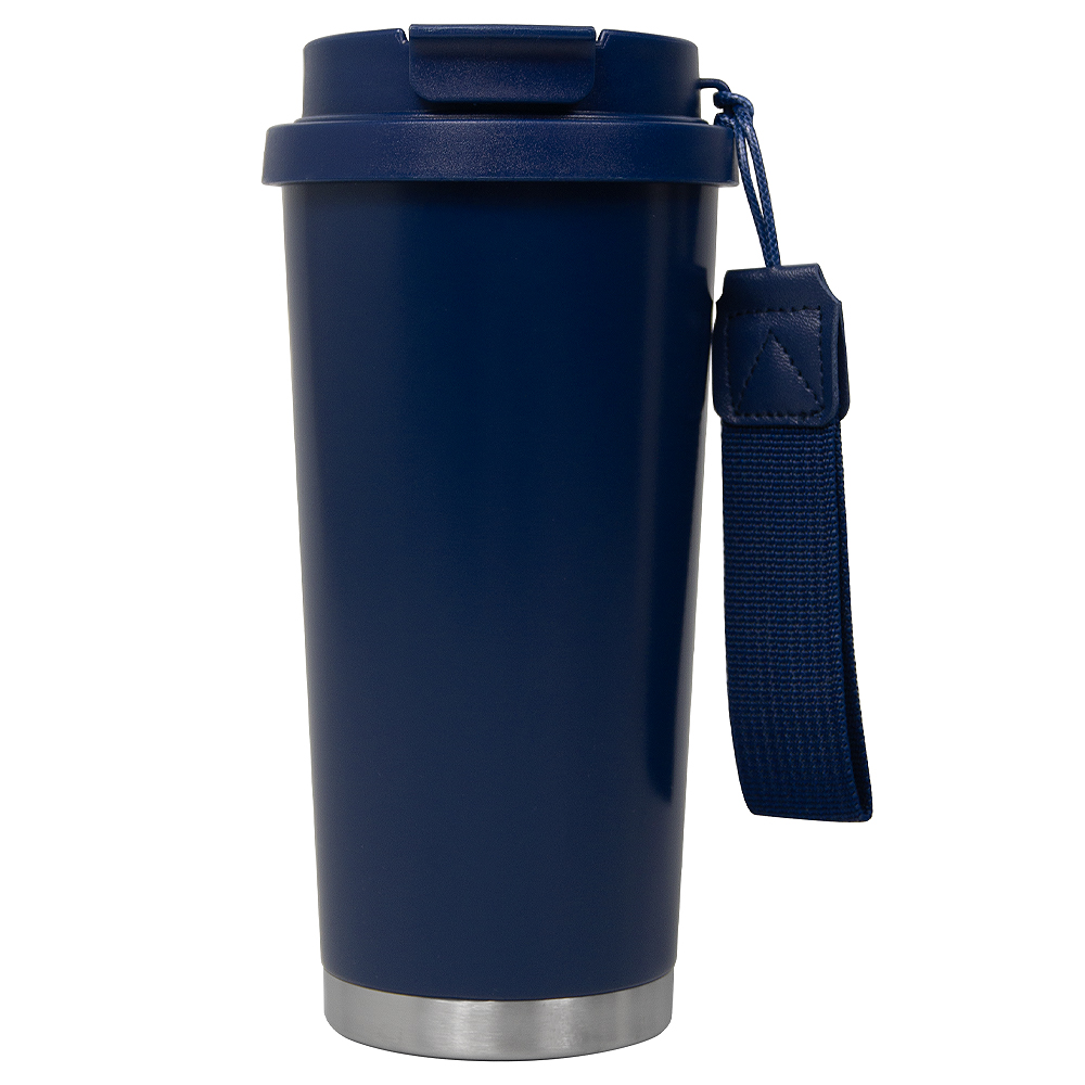 Термокружка Cosmostar, Темно-синий / серебро-0