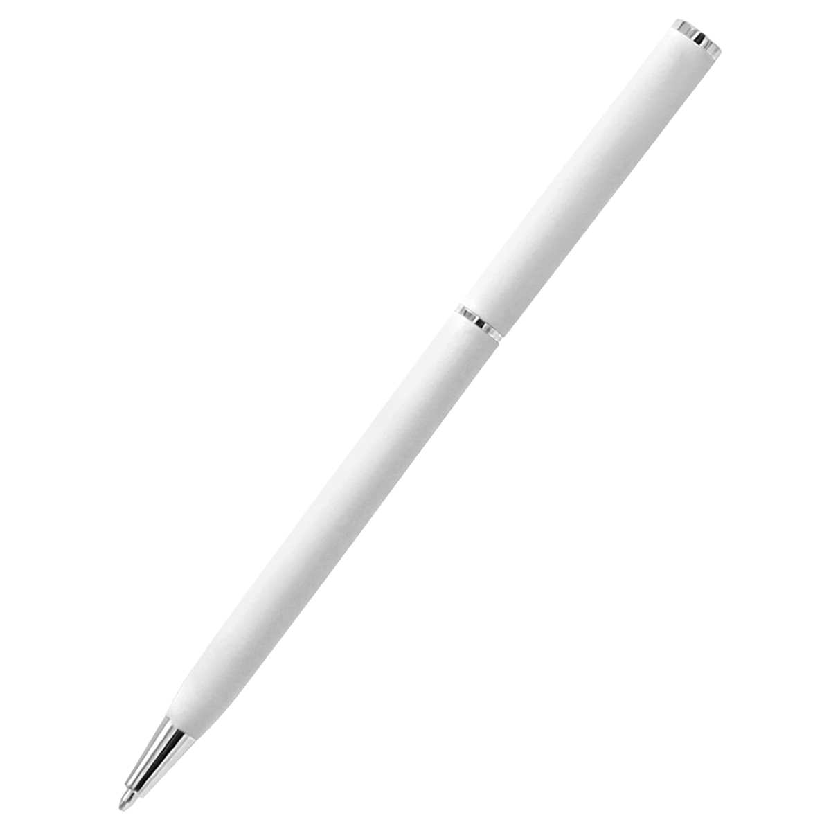 Ручка металлическая Tinny Soft софт-тач, Белый-3